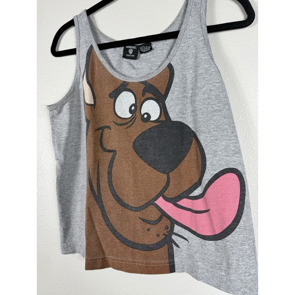 Vintage Scooby Doo Warner Brothers Crop Top Tank‎ Grey Ladies Size Medium - Picture 3 of 7